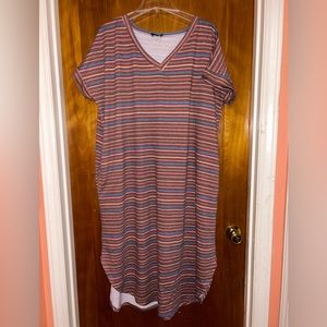 Glitzy Life Style Long Tshirt Dress